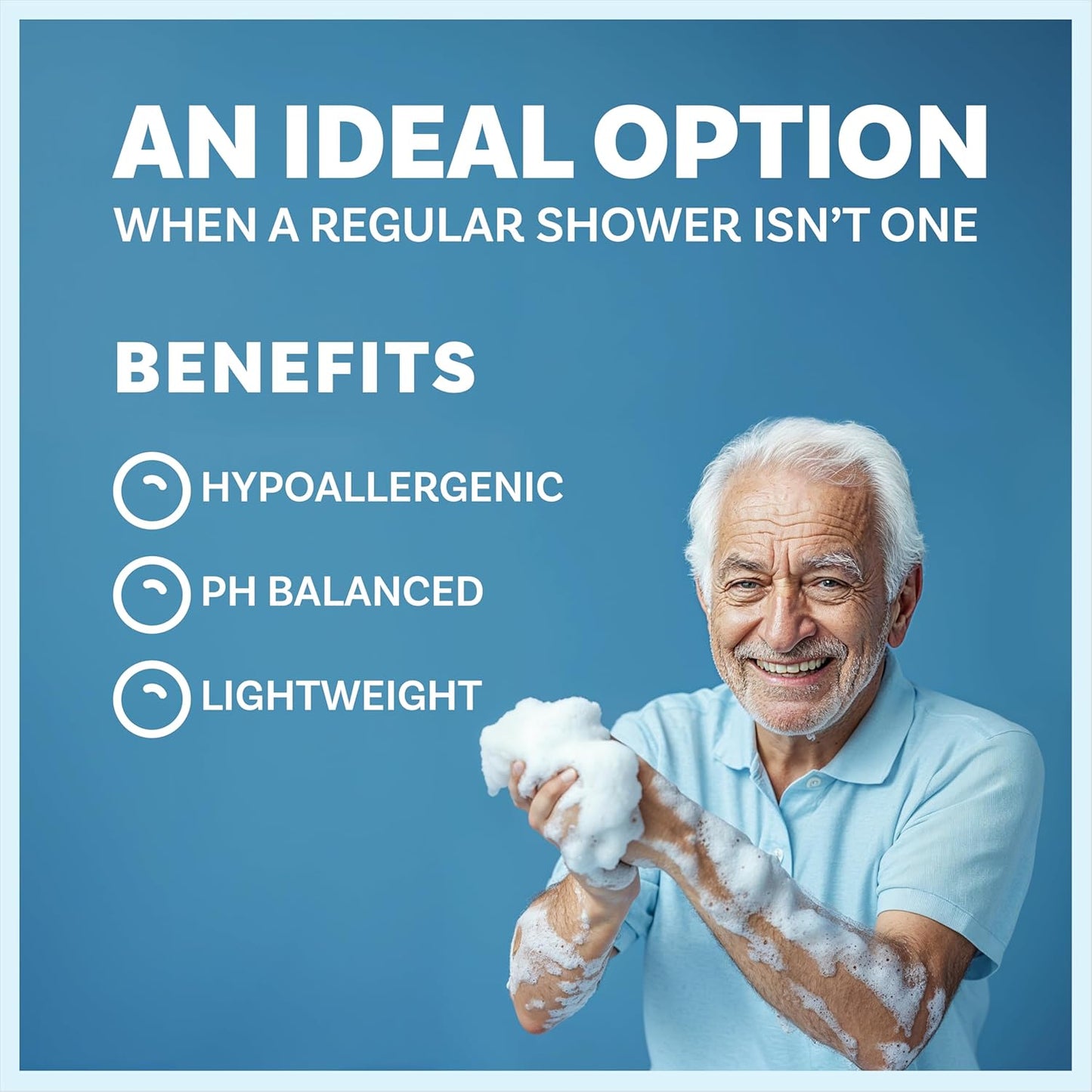 ✨25 Pack Rinse-Free Bath Wipes – All-in-1 Shower, No Rinse Needed💧