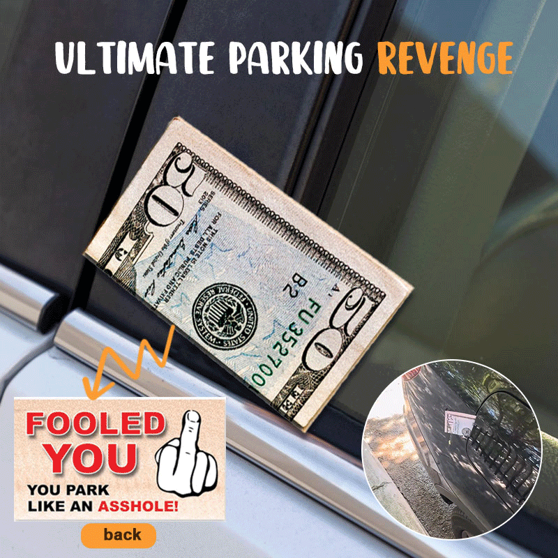 💥 Ultimate Parking Revenge – 50pcs Fake Money Prank Cards