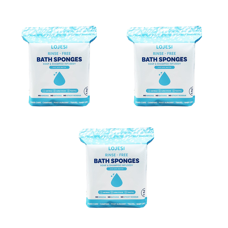 ✨25 Pack Rinse-Free Bath Wipes – All-in-1 Shower, No Rinse Needed💧