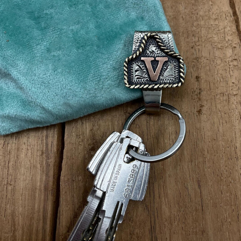 🤠 Western Cowboy Initial Keychain – Rugged Charm To-Go!