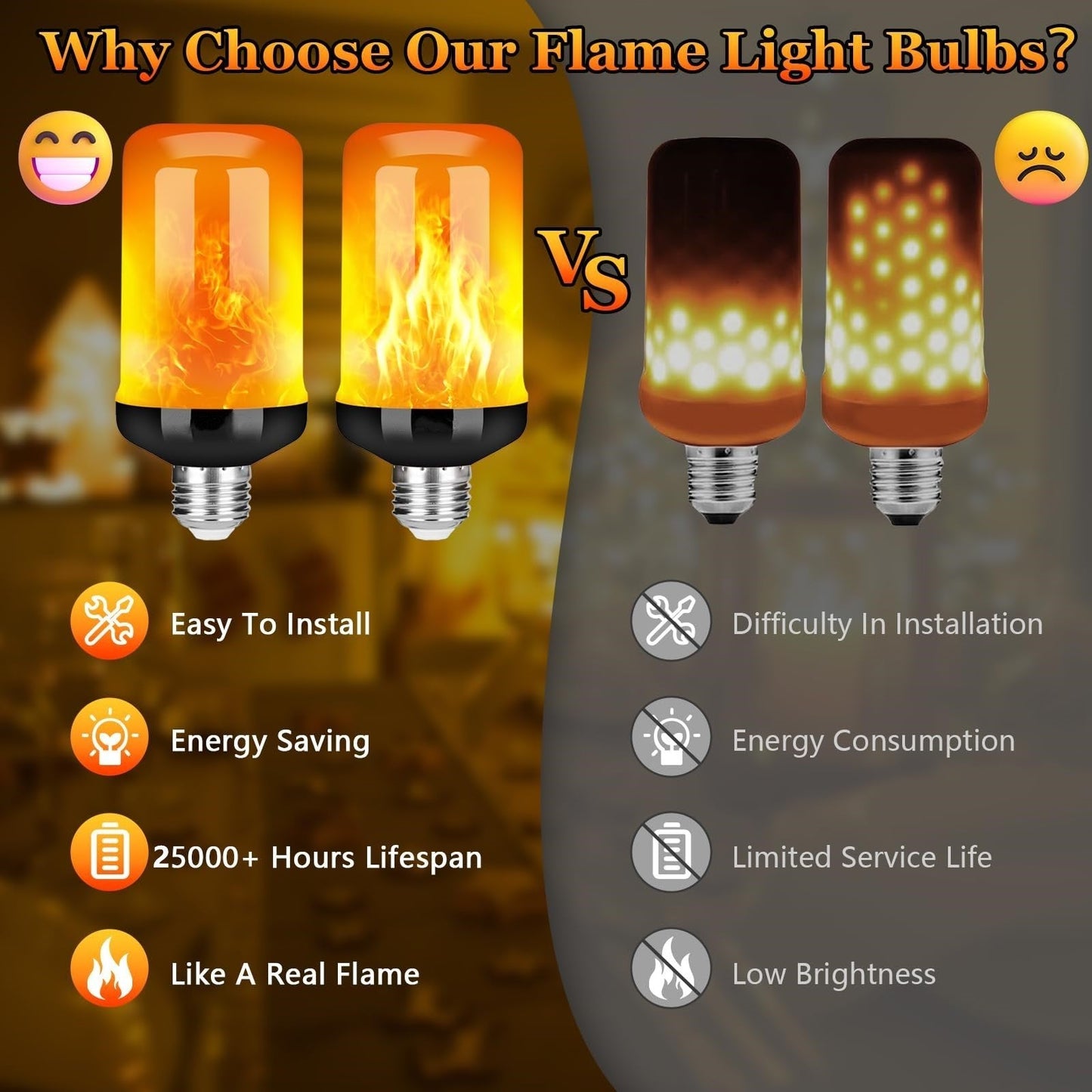 🎃 Early Spook Alert! LED Flame Bulbs for Halloween – Limited Deal