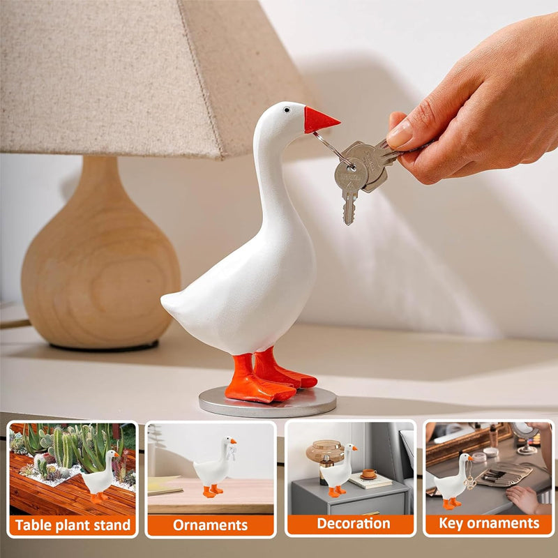 Elegant magnetic Goose & Duck Desktop Sculpture for Home Decor