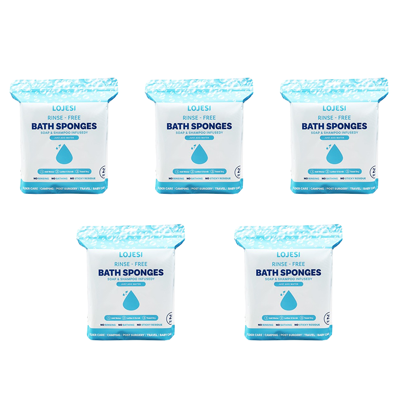 ✨25 Pack Rinse-Free Bath Wipes – All-in-1 Shower, No Rinse Needed💧