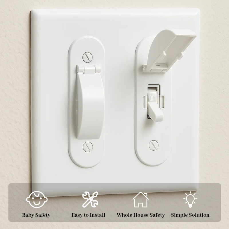 🛡️ Child-Safe Toggle Switch Guard – Essential Home Safety for Parents!