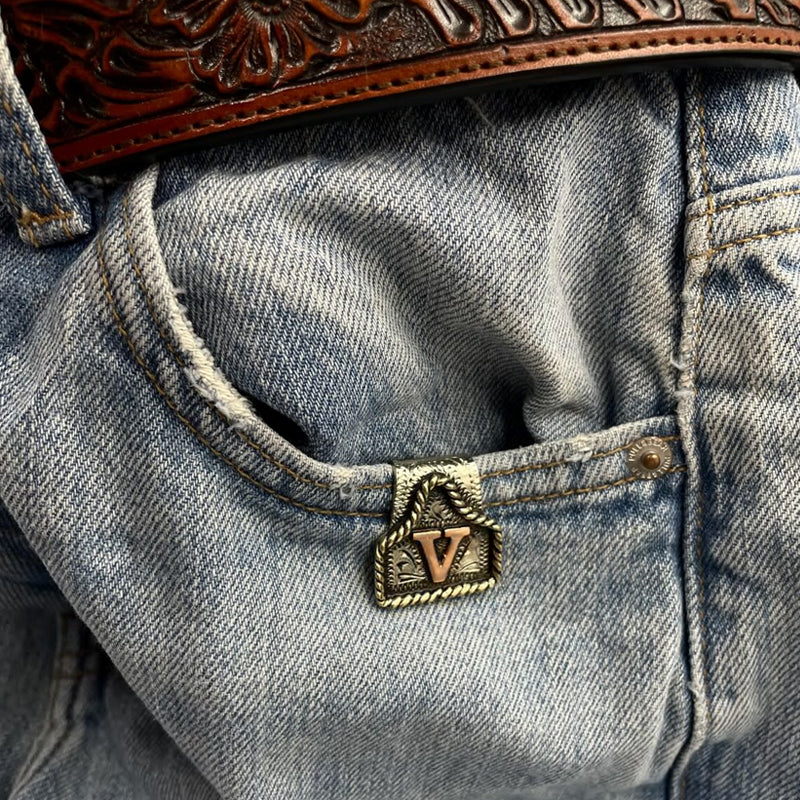 🤠 Western Cowboy Initial Keychain – Rugged Charm To-Go!