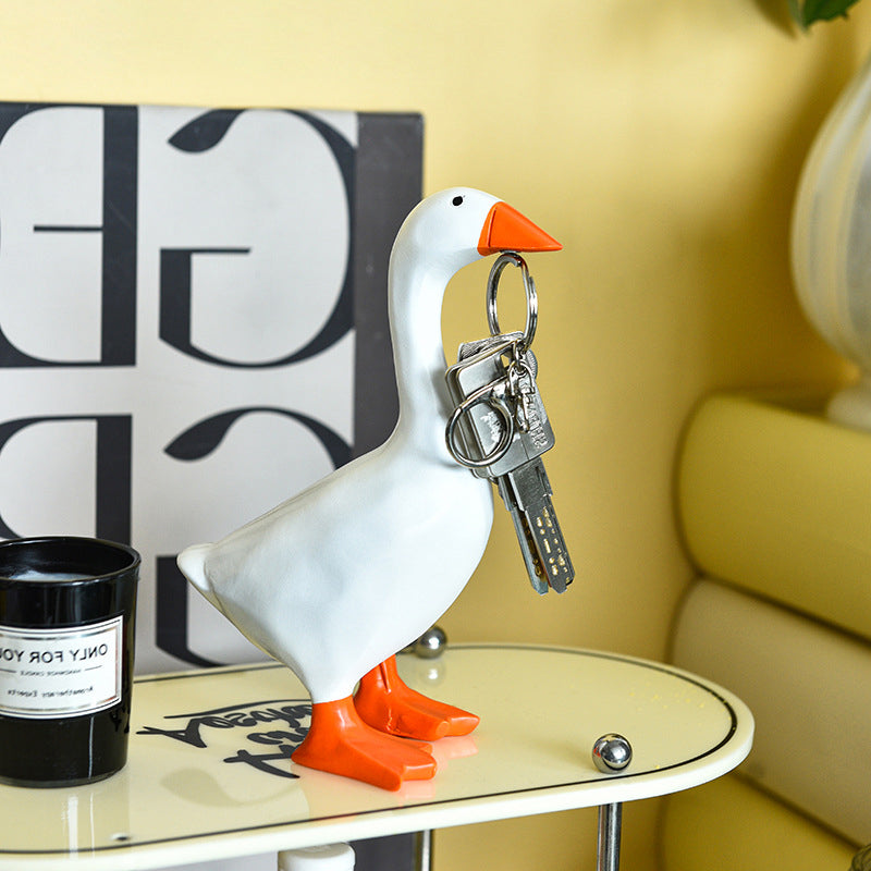 Elegant magnetic Goose & Duck Desktop Sculpture for Home Decor