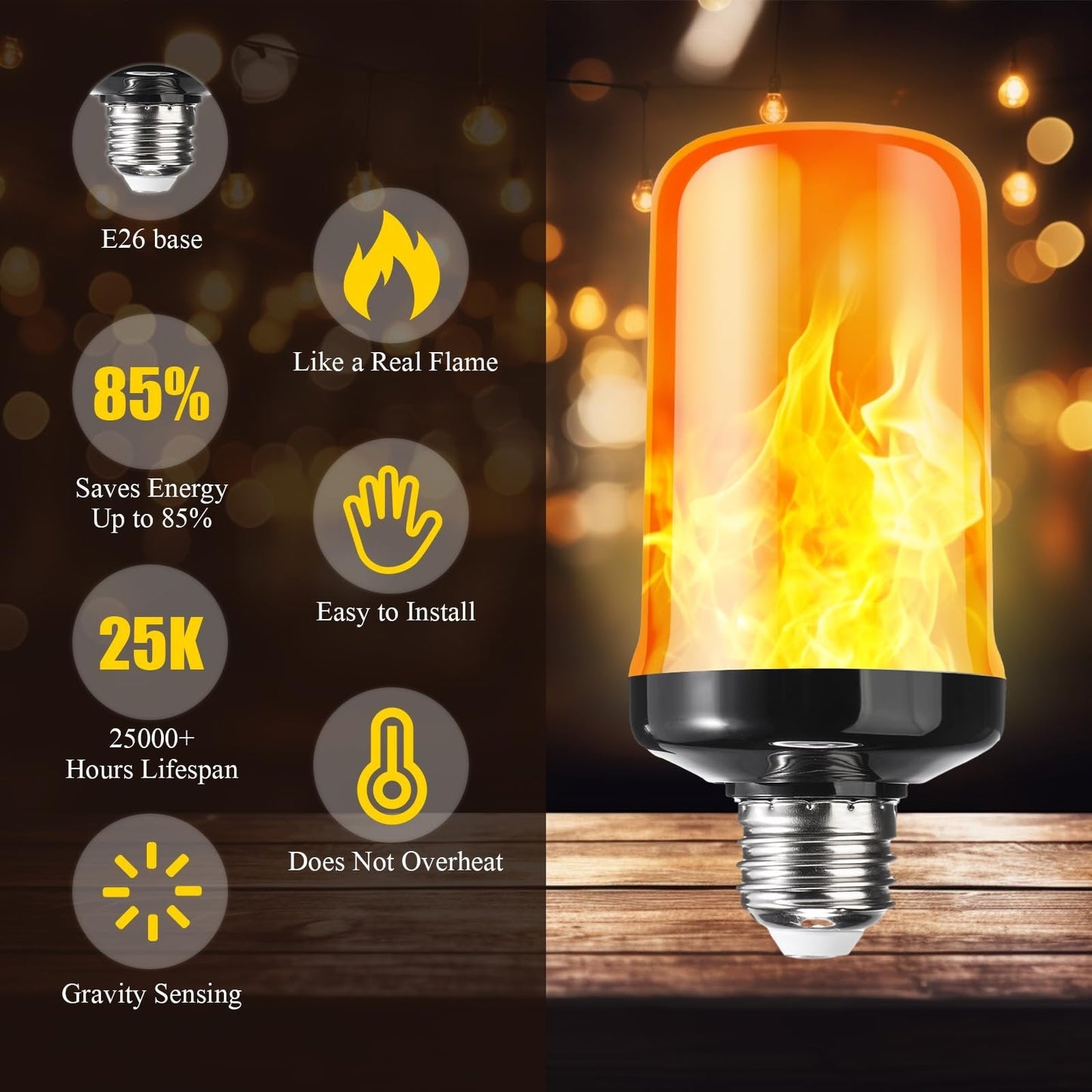 🎃 Early Spook Alert! LED Flame Bulbs for Halloween – Limited Deal