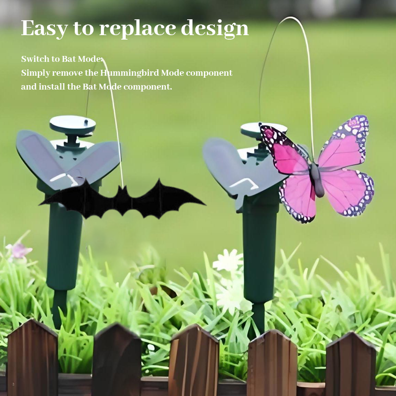Solar Bat Halloween Garden Stake Decoration