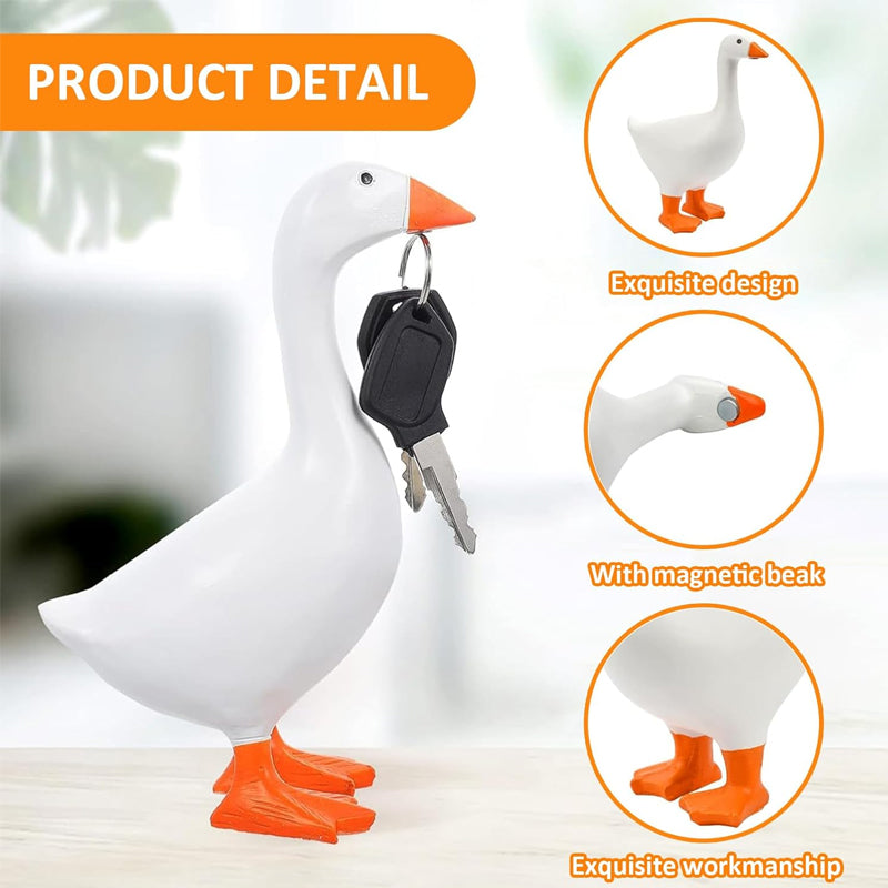 Elegant magnetic Goose & Duck Desktop Sculpture for Home Decor