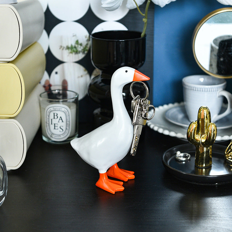 Elegant magnetic Goose & Duck Desktop Sculpture for Home Decor