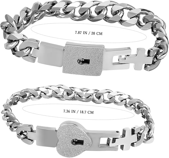 🔐 Couple Goals! Lock & Key Bracelet Set ❤️