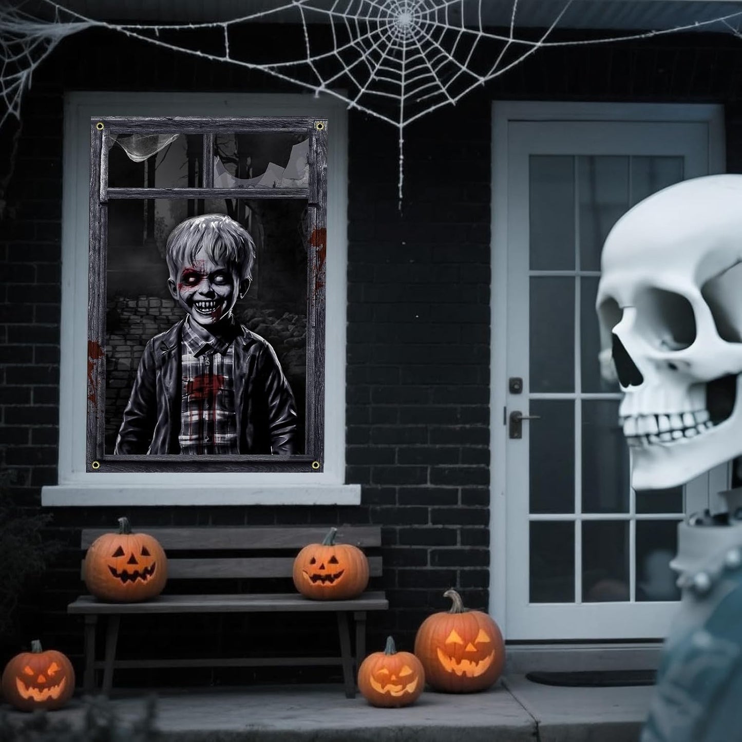 🔥 Best-Seller! Scary Ghost Curtains – Halloween Party Must-Have 👻