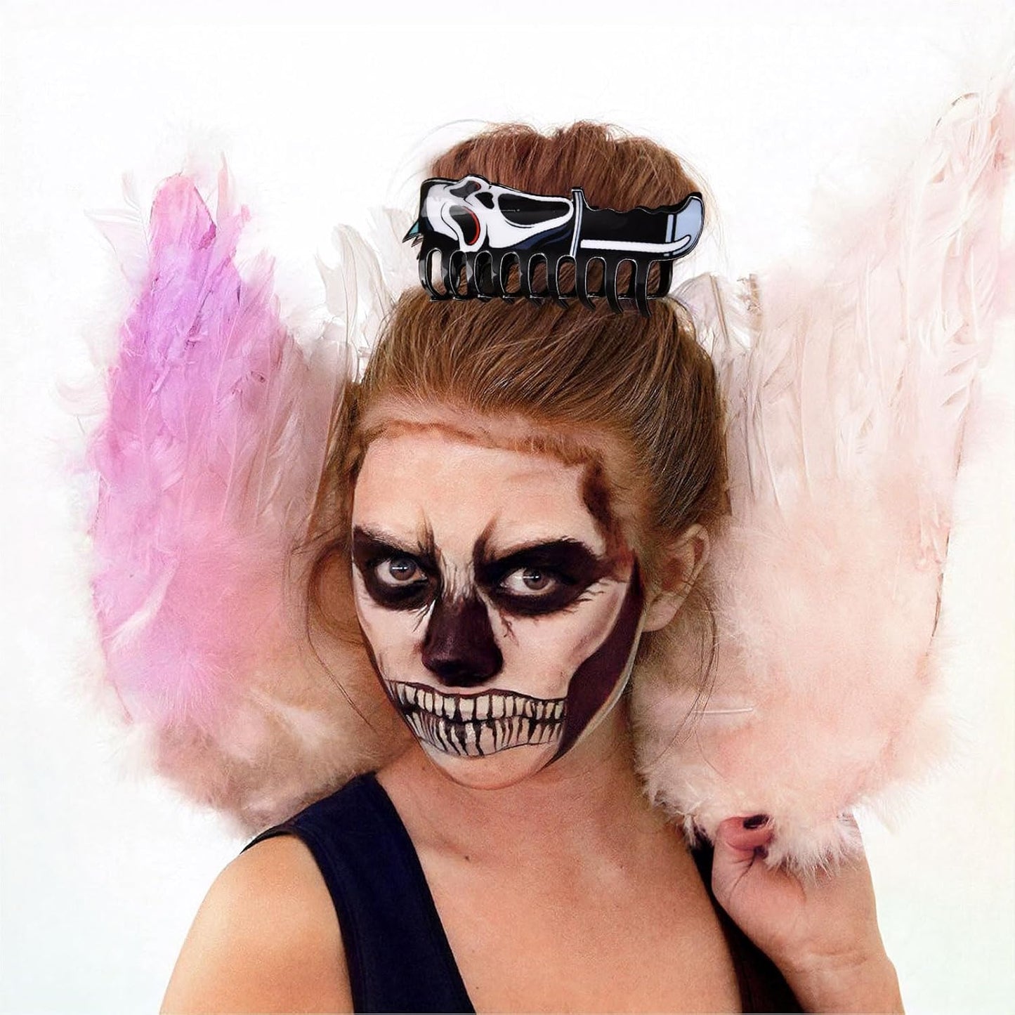 ๐งโโ๏ธ Perfect for Halloween โ Scream & Style with This Ghost Face Hair Clip! ๐