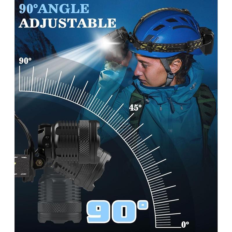 🏕️ Rechargeable Outdoor Headlamp – Hiking, Camping, Running