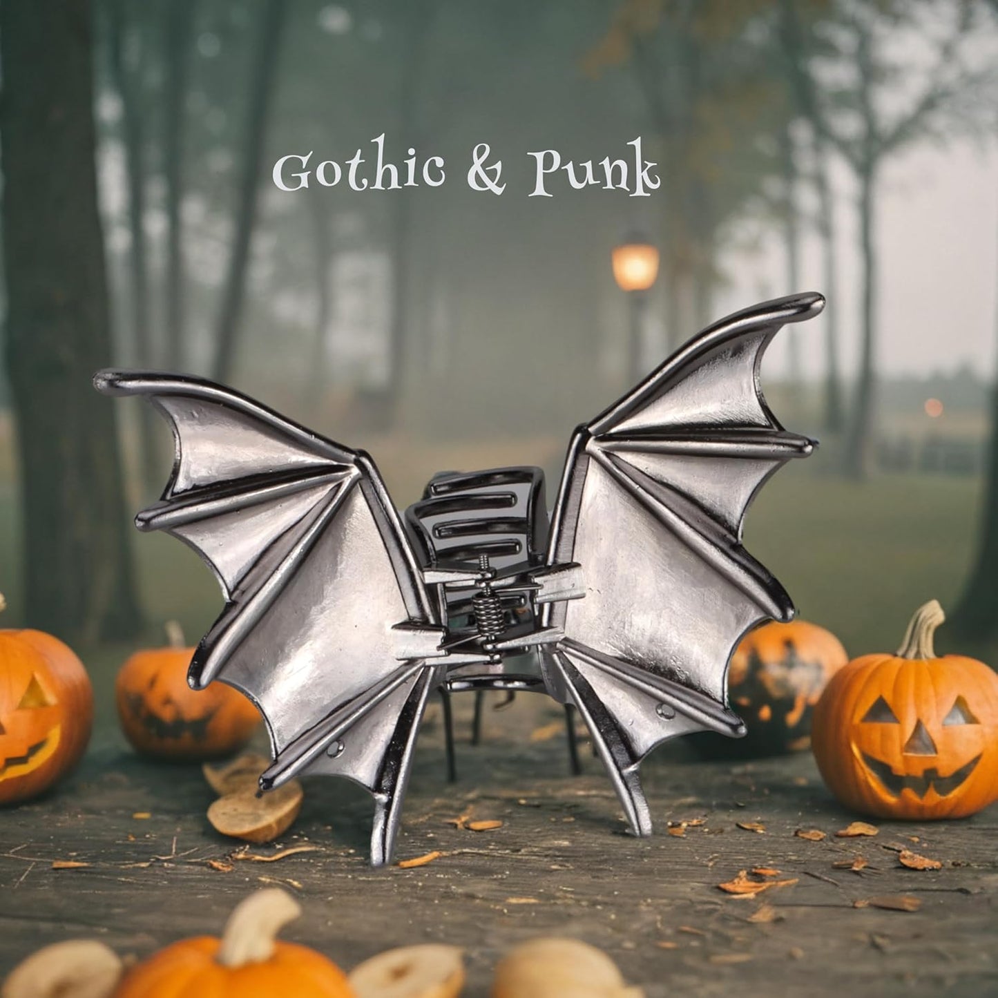 🎃 Must-Have Halloween Accessory! Bat Wing Hair Claw Clips 🦇
