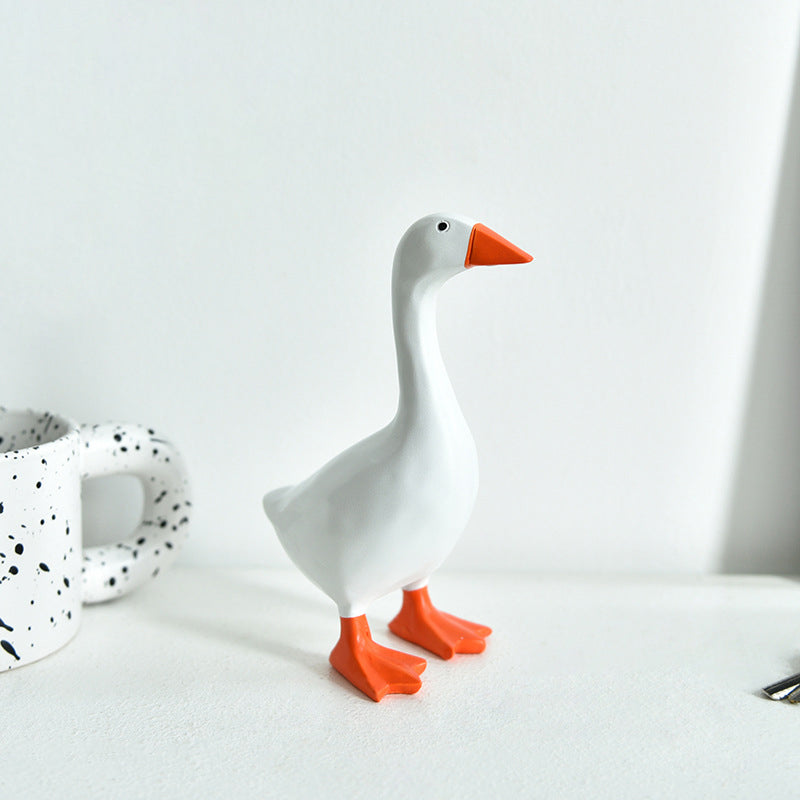 Elegant magnetic Goose & Duck Desktop Sculpture for Home Decor