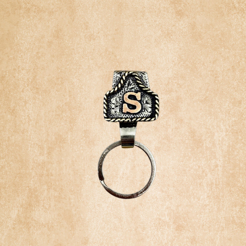 🤠 Western Cowboy Initial Keychain – Rugged Charm To-Go!