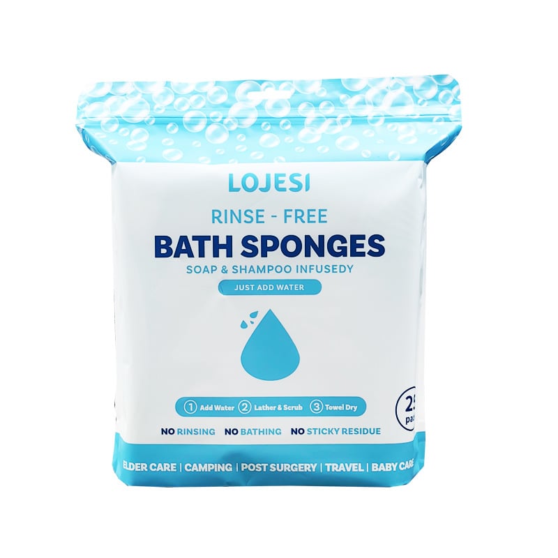 ✨25 Pack Rinse-Free Bath Wipes – All-in-1 Shower, No Rinse Needed💧