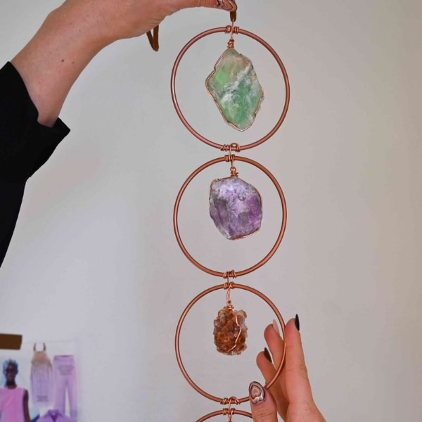 🔮 Energy Crystal Wind Chime – Positive Vibes & Light ✨