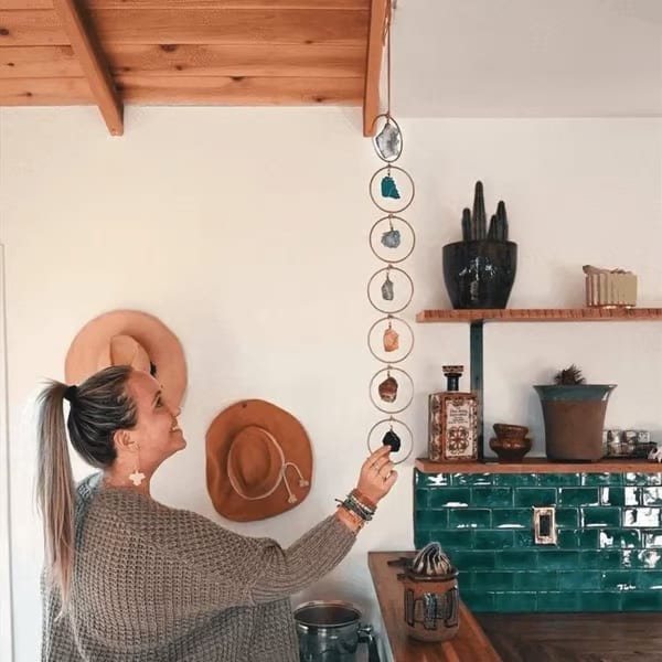 🔮 Energy Crystal Wind Chime – Positive Vibes & Light ✨