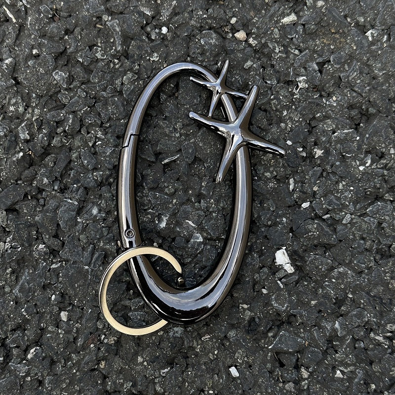 ✨ Hot Pick! Oversized Star Carabiner Key Ring