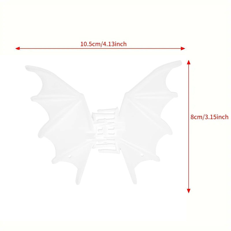 🎃 Must-Have Halloween Accessory! Bat Wing Hair Claw Clips 🦇