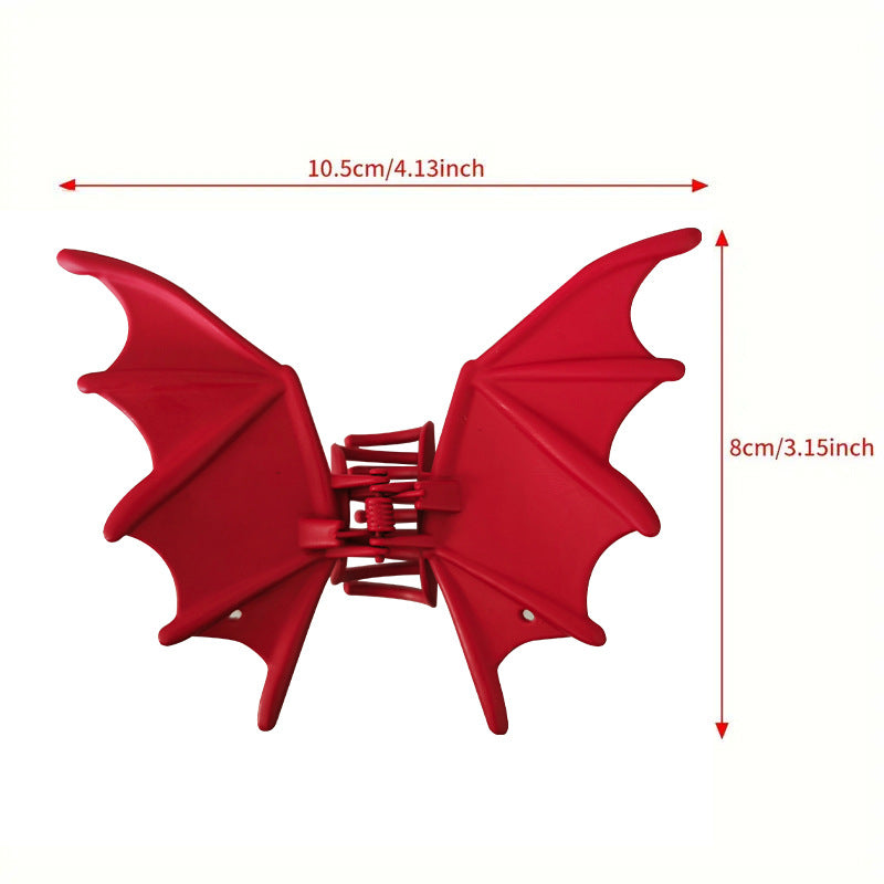 🎃 Must-Have Halloween Accessory! Bat Wing Hair Claw Clips 🦇
