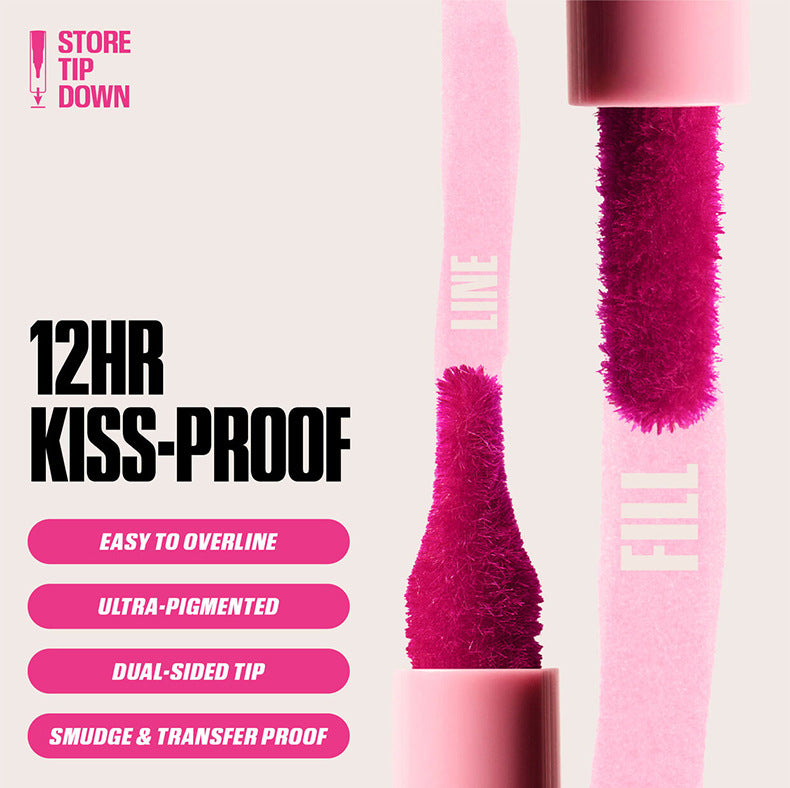 💋Matte Velvet Lip Liner Pencil – Smudge-Proof & Long-Lasting