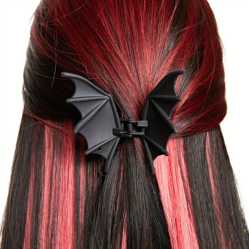 🎃 Must-Have Halloween Accessory! Bat Wing Hair Claw Clips 🦇
