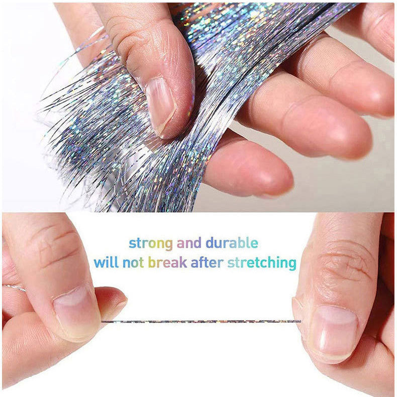Hair Tinsel Clip in 6 pcs 🌟