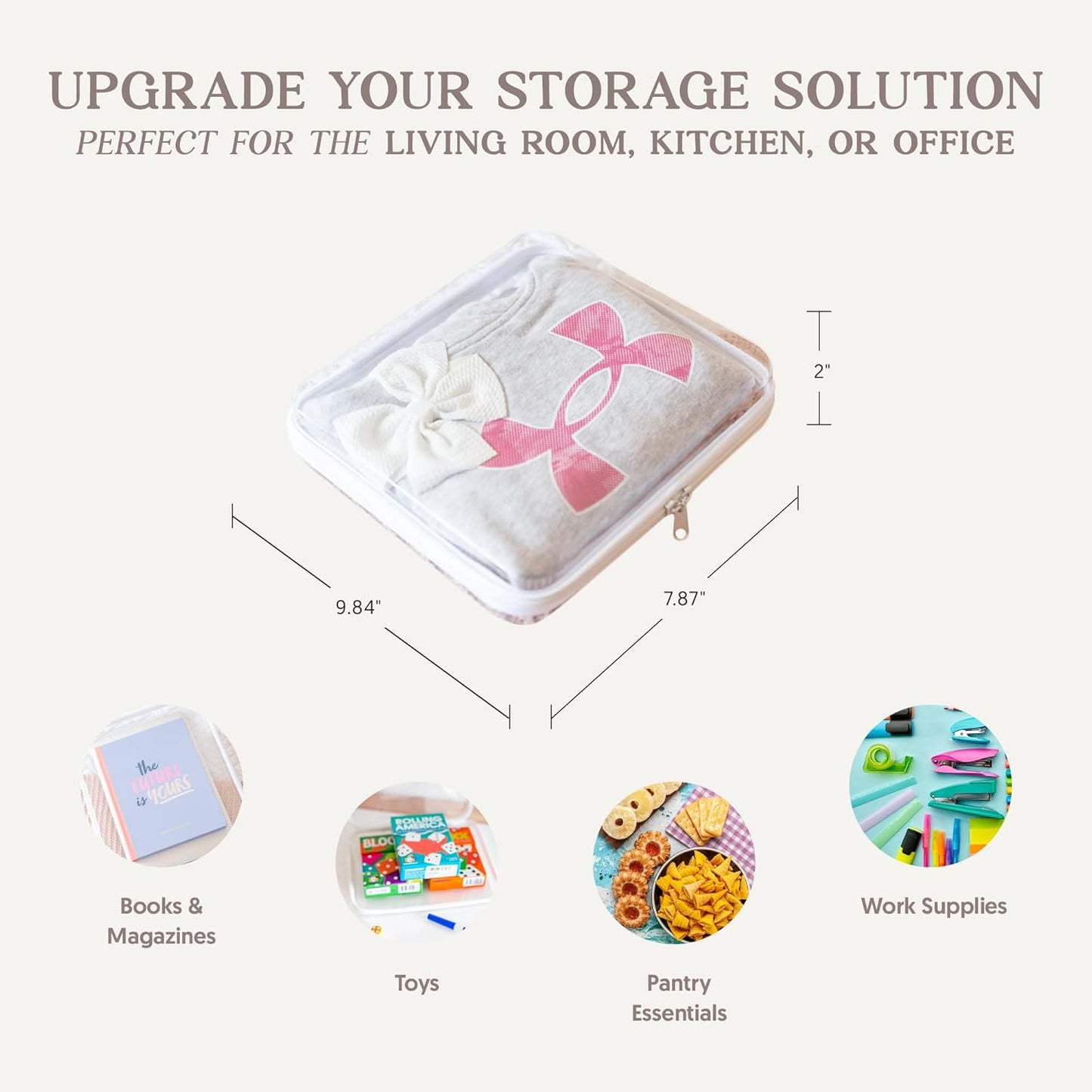 💼 Clear Zip Cube – Tough, Tidy, Travel-Ready!