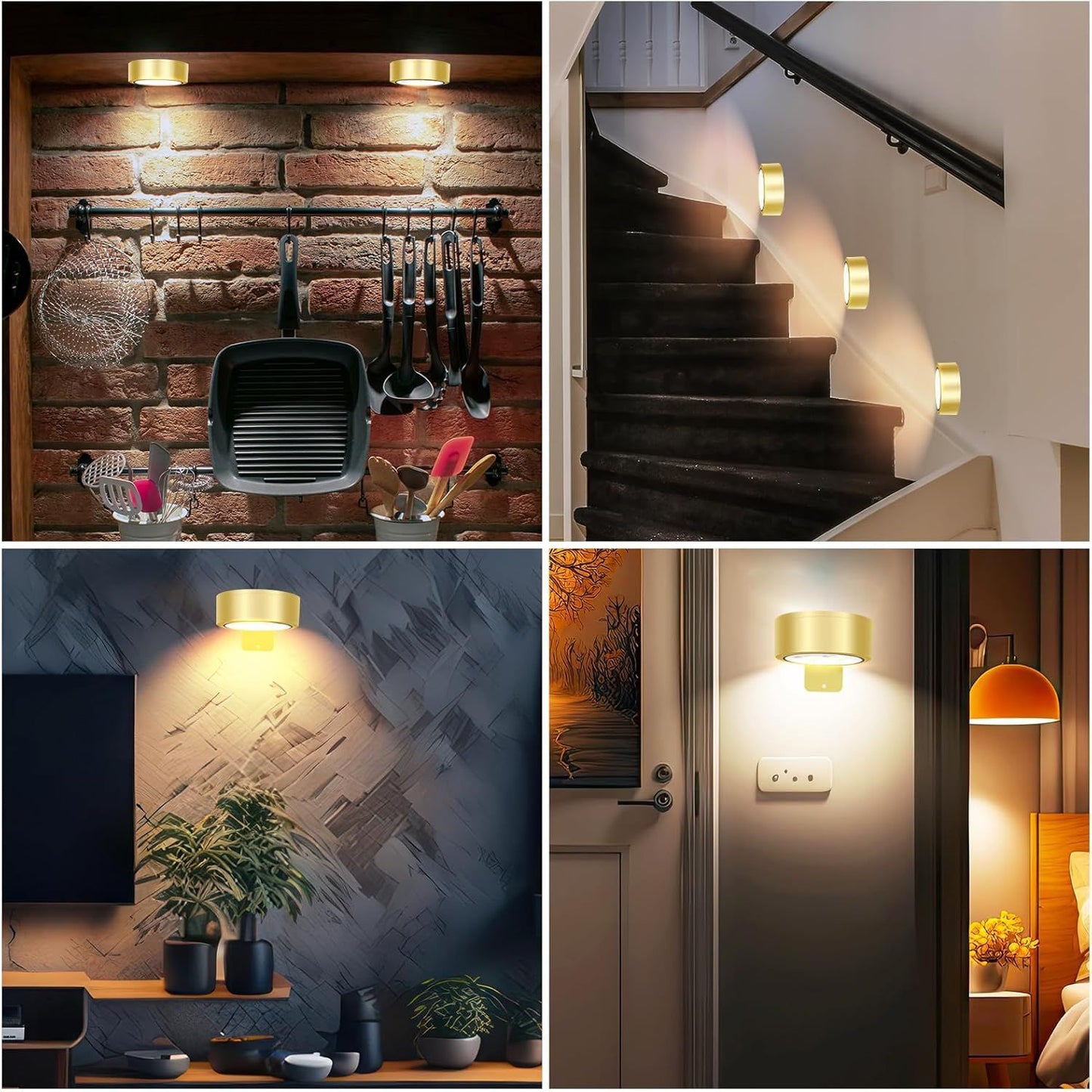 🎨 Magnetic Art Display Lights 3-Pack – Remote & Timer 💡