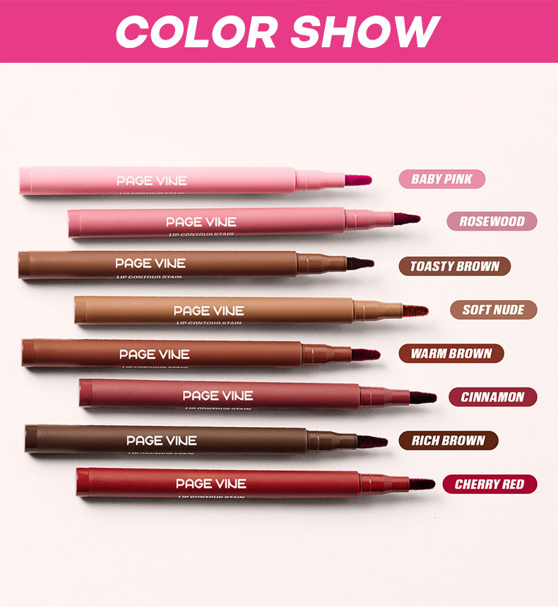 💋Matte Velvet Lip Liner Pencil – Smudge-Proof & Long-Lasting