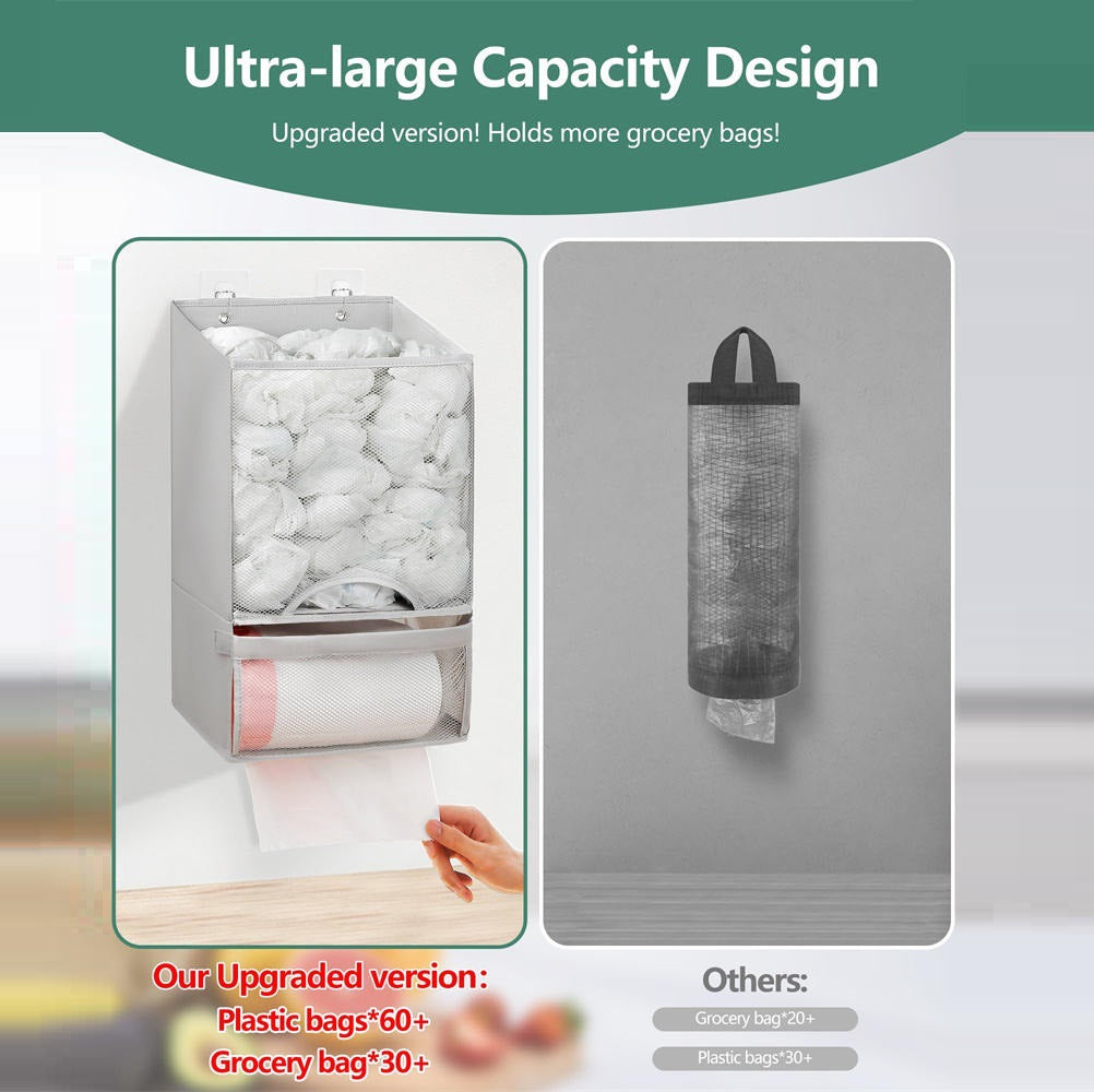 🛍️ Bag Saver – Hanging Mesh Organizer for Home 🏠