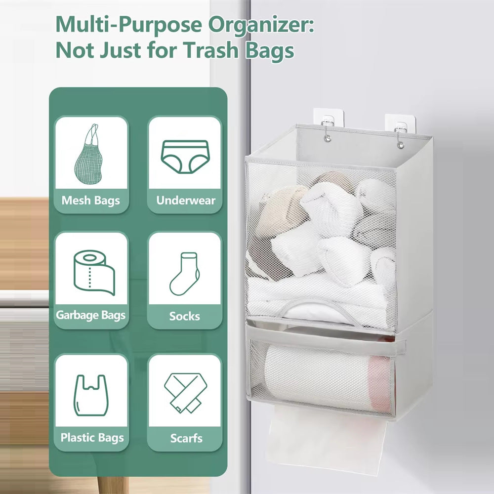 🛍️ Bag Saver – Hanging Mesh Organizer for Home 🏠