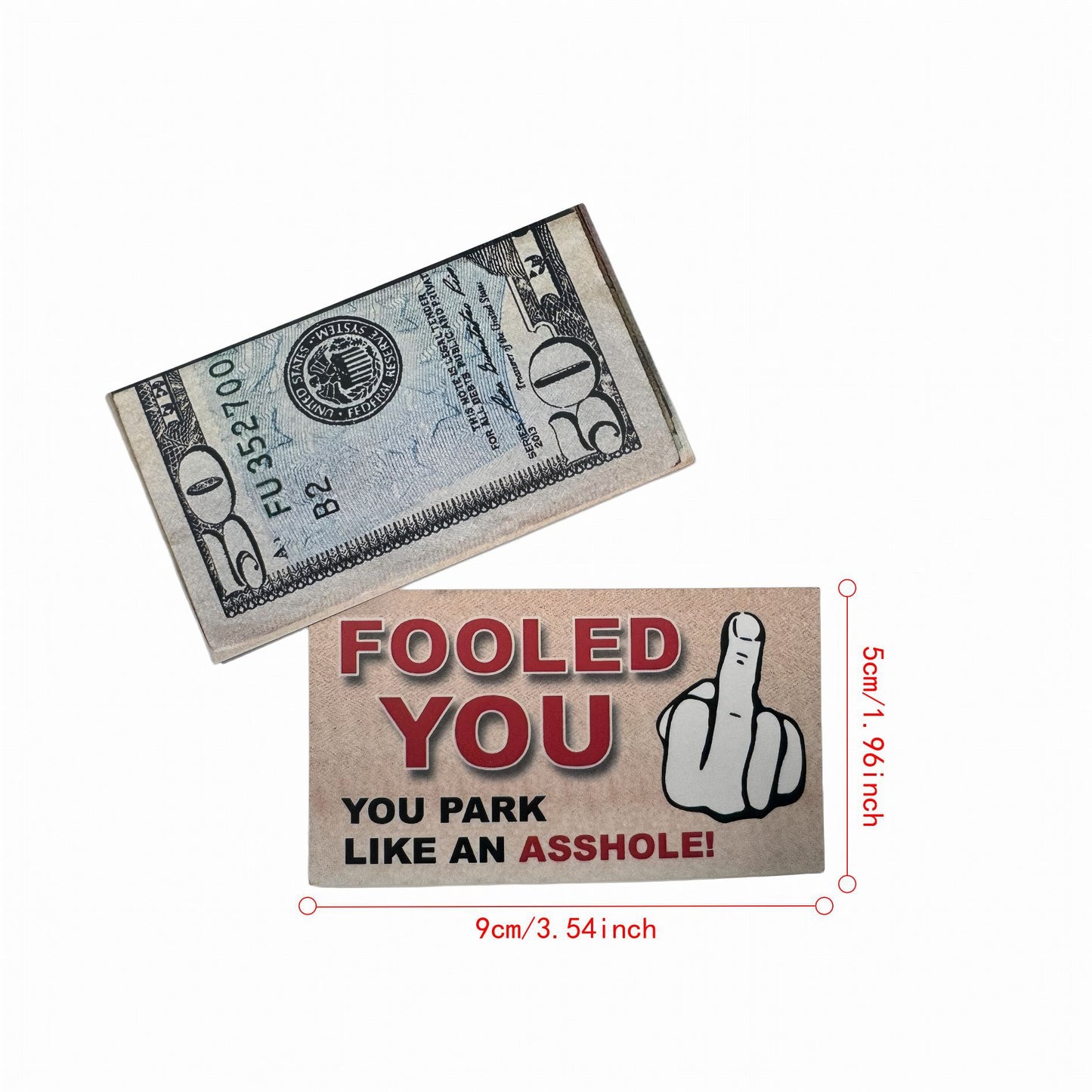 💥 Ultimate Parking Revenge – 50pcs Fake Money Prank Cards