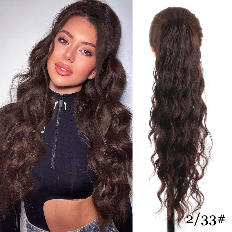 Volumizing Wavy Claw Clip Ponytail