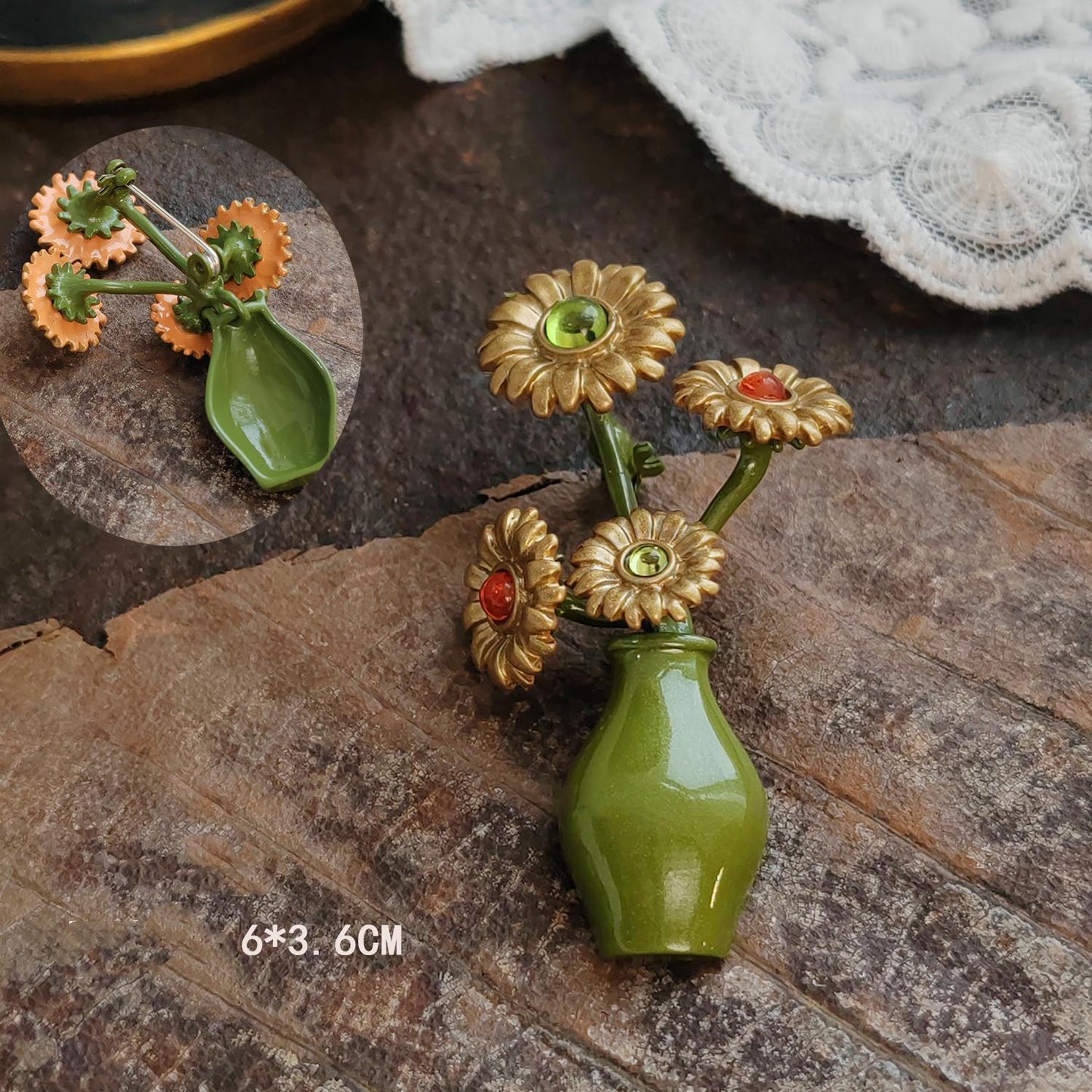 โจ Vintage Royal Floral Brooch โ Timeless Elegance for Every Occasion ๐ฟ๐