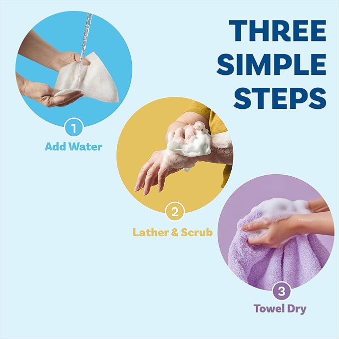 ✨25 Pack Rinse-Free Bath Wipes – All-in-1 Shower, No Rinse Needed💧
