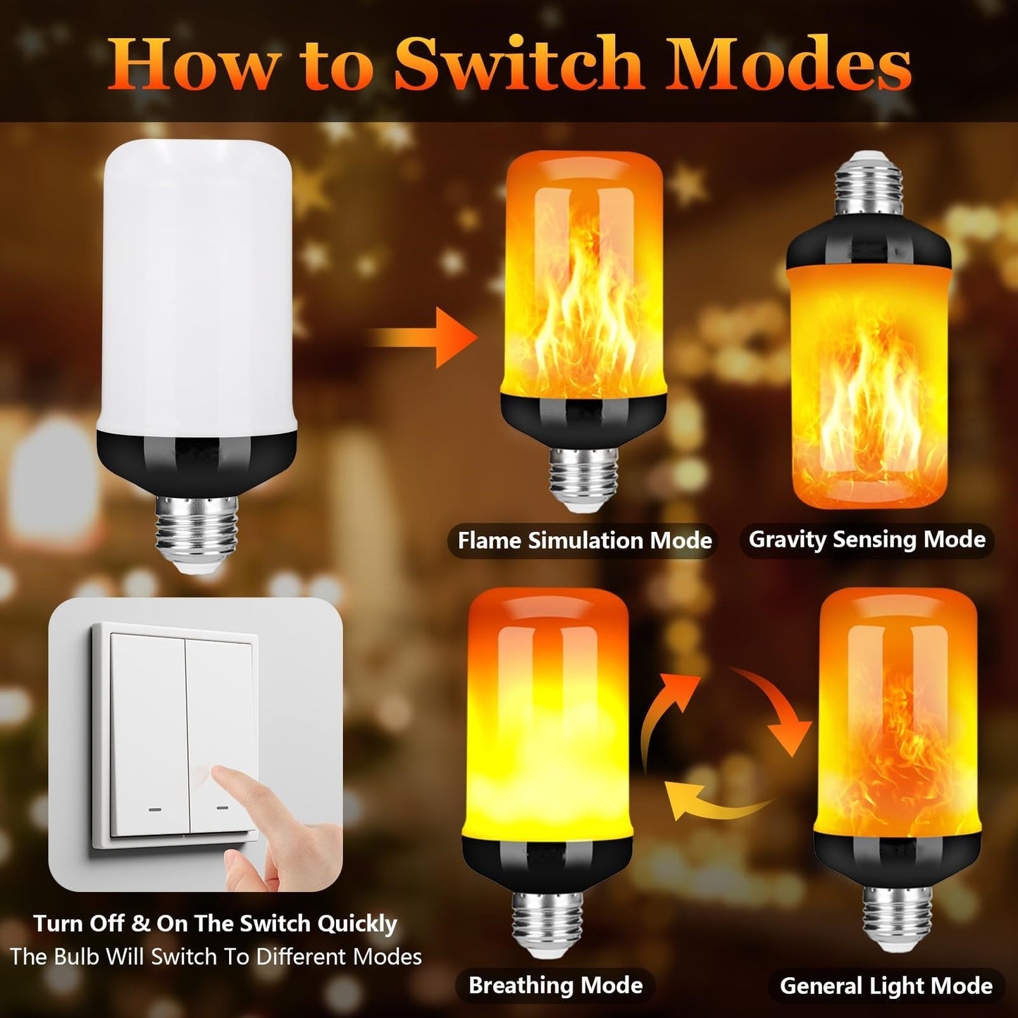 🎃 Early Spook Alert! LED Flame Bulbs for Halloween – Limited Deal