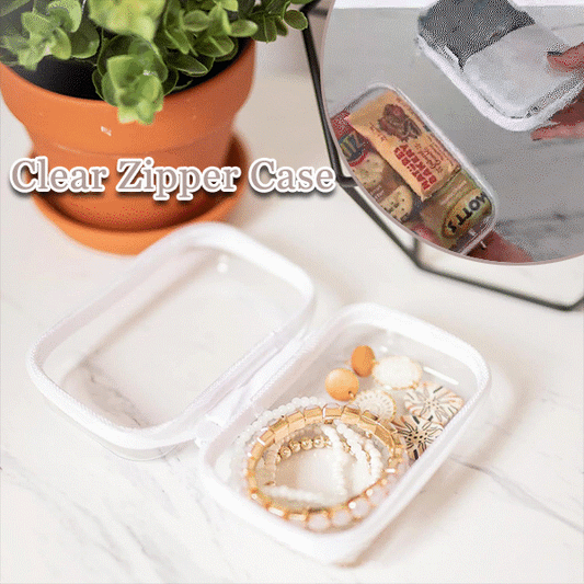 💼 Clear Zip Cube – Tough, Tidy, Travel-Ready!