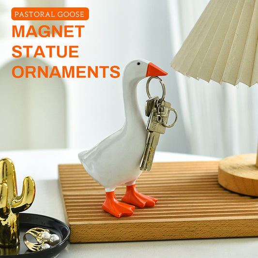 Elegant magnetic Goose & Duck Desktop Sculpture for Home Decor