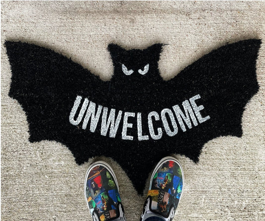🔥LAST DAY 50% OFF - 🦇Unwelcome Shaped Bat Coir Mat