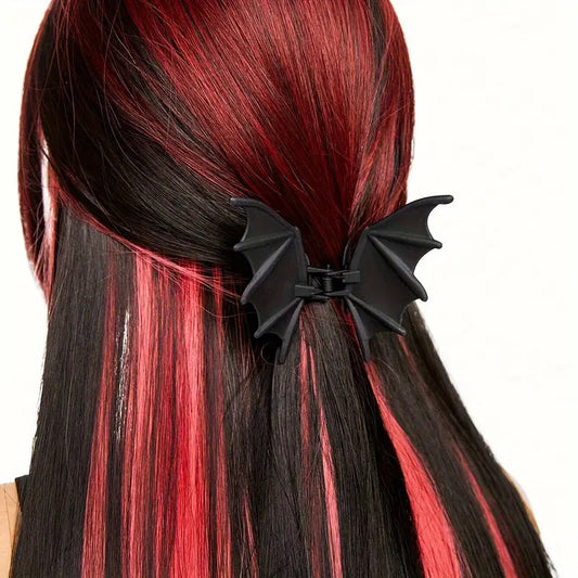 🎃 Must-Have Halloween Accessory! Bat Wing Hair Claw Clips 🦇