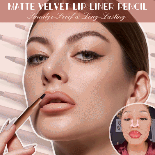 💋Matte Velvet Lip Liner Pencil – Smudge-Proof & Long-Lasting